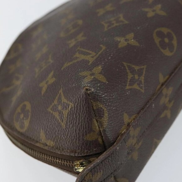 LOUIS VUITTON Monogram Trousse Demi Ronde Cosmetic Pouch M47520 LV Auth 150155 - Picture 5 of 16